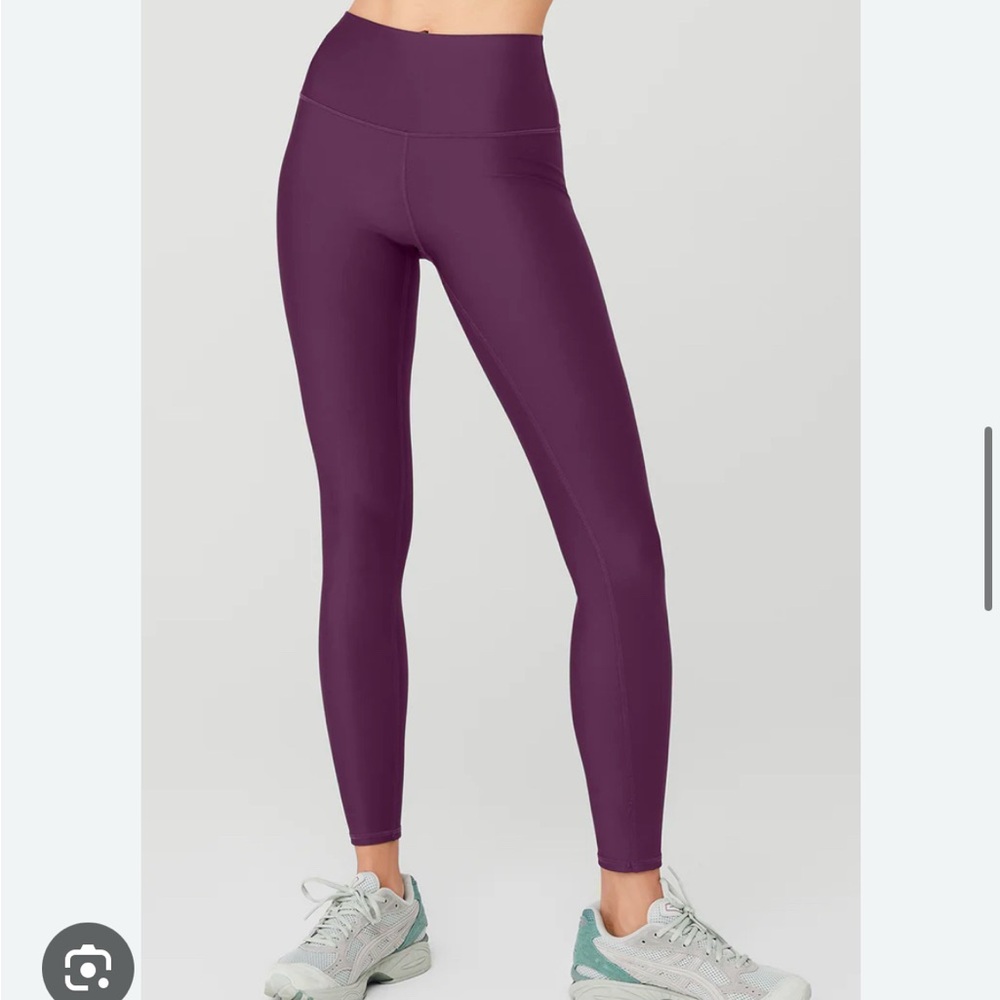 Alo Yoga High Waist Airlift 7/8 legging in dark plum